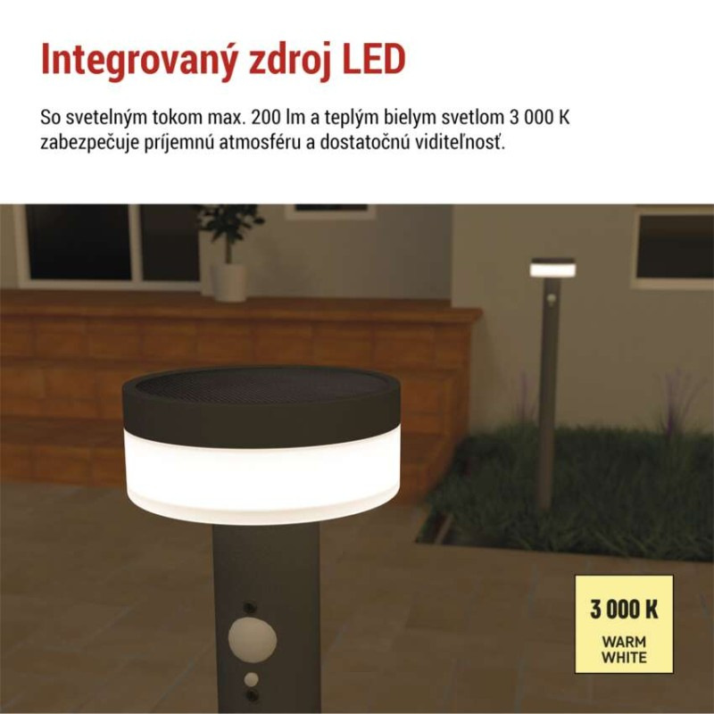 LED ZAHRADNÍ SV.IP44,SOLÁR SLOUP.80cm 3