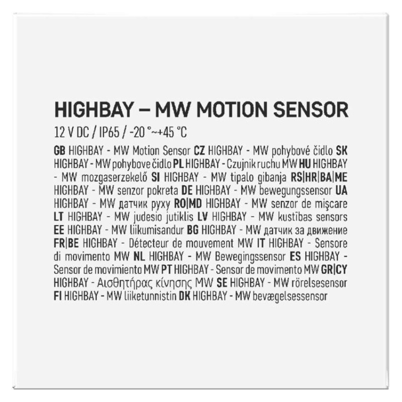MW SENSOR PRO LED HIGHBAY ZU210/15/20 3