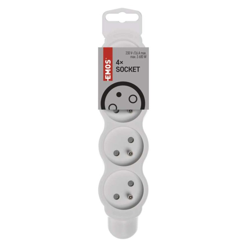 Zásuvka samostatná štvorzásuvka E04   DG-F804C  P0400N 3