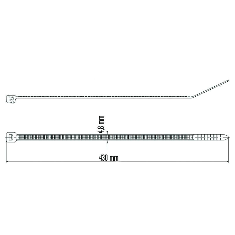 Viazacia páska 430 / 4,8 UV prírodná 100ks - T4430UV 3