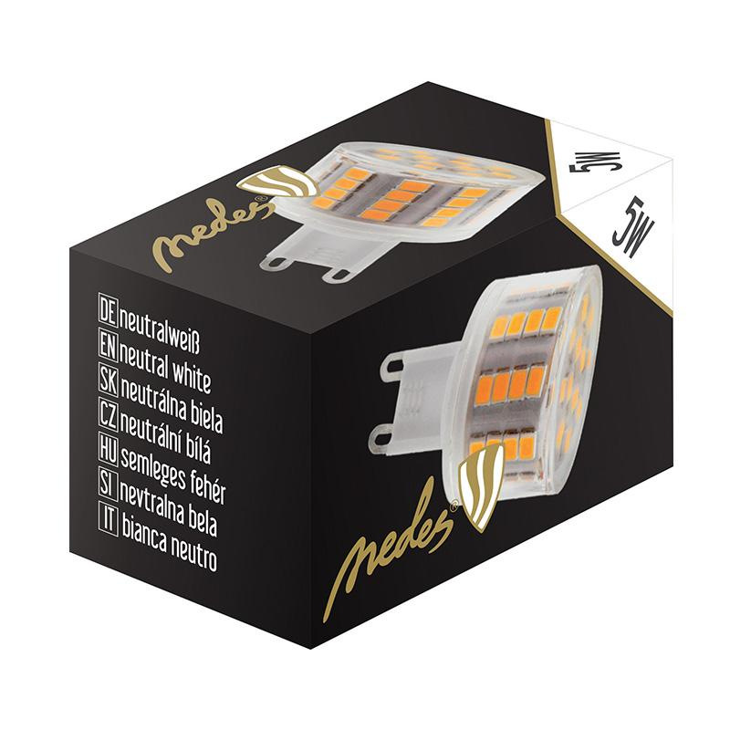 LED žiarovka 5W - G9 / SMD / 4000K / W - ZLS625CW 6