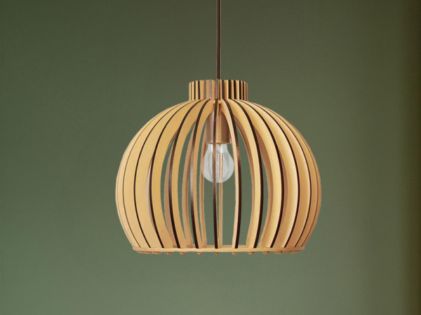 Závesný luster z masívneho dreva E27 / 450 - WRE142