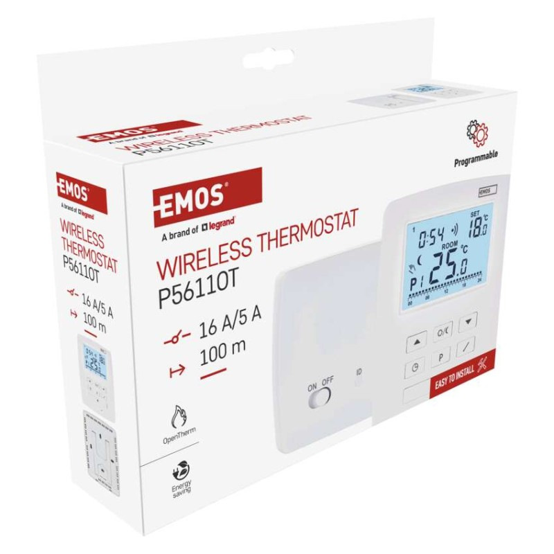 Termostat izbový OpenTherm P5611OT digit.7°C-30°C,po 0,2°C 11