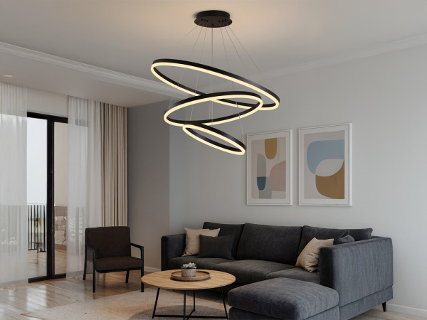 LED závesné svietidlo na lanku + diaľkový ovládač 125W - J4313/B 5