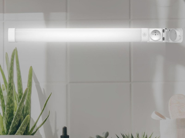 LED lineárne svietidlo so zásuvkou 15W / IP44 / 600 / CCT - LNL7621/WH 3