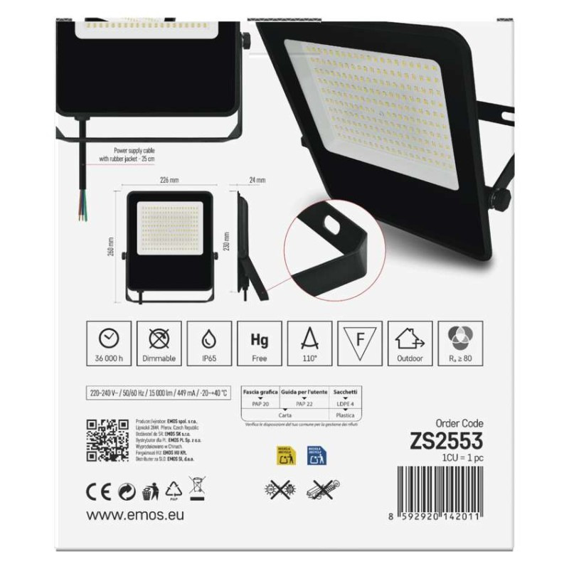 Reflektor LED VISIO 100W 15000lm IP65  ZS2553 14