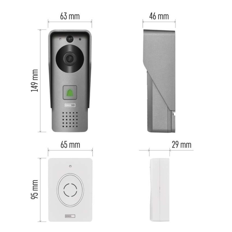 VIDEOZVONEK GO SMART IP-09D CLOC 3