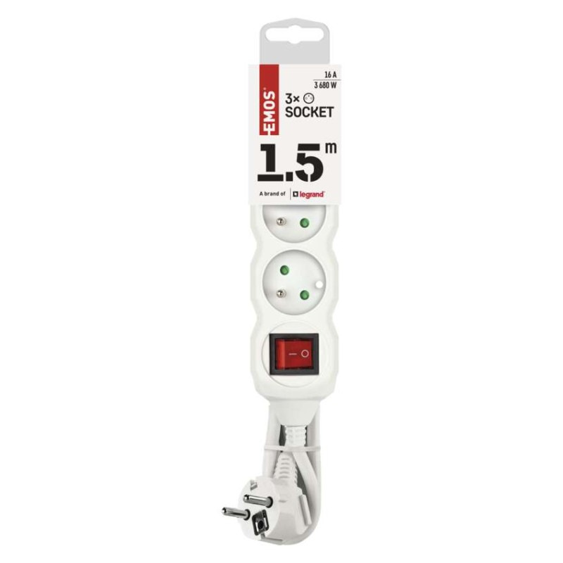 Kábel predlžovací 3Z-1,5m s vypínačom  P13115 2