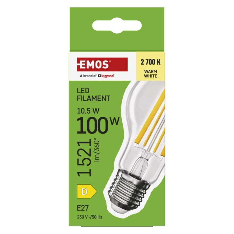 Žiarovka LED FLM A60 10,5W(100W) 1521lm E27 ZF5D62 tepl.biela 5