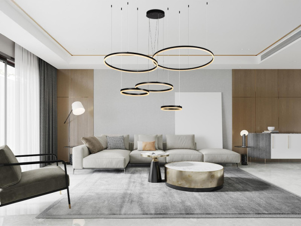 LED závesné svietidlo s diaľkovým ovládačom 220W - J4372/B 8