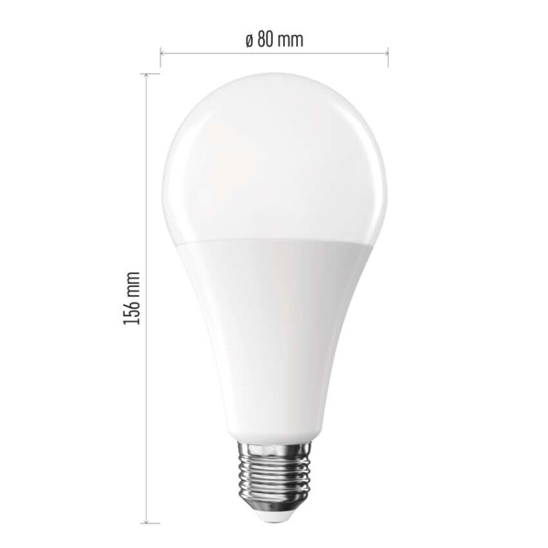 Žiarovka LED CLS A80 20W E27 teplá biela ZQ5E81 2700K EMOS