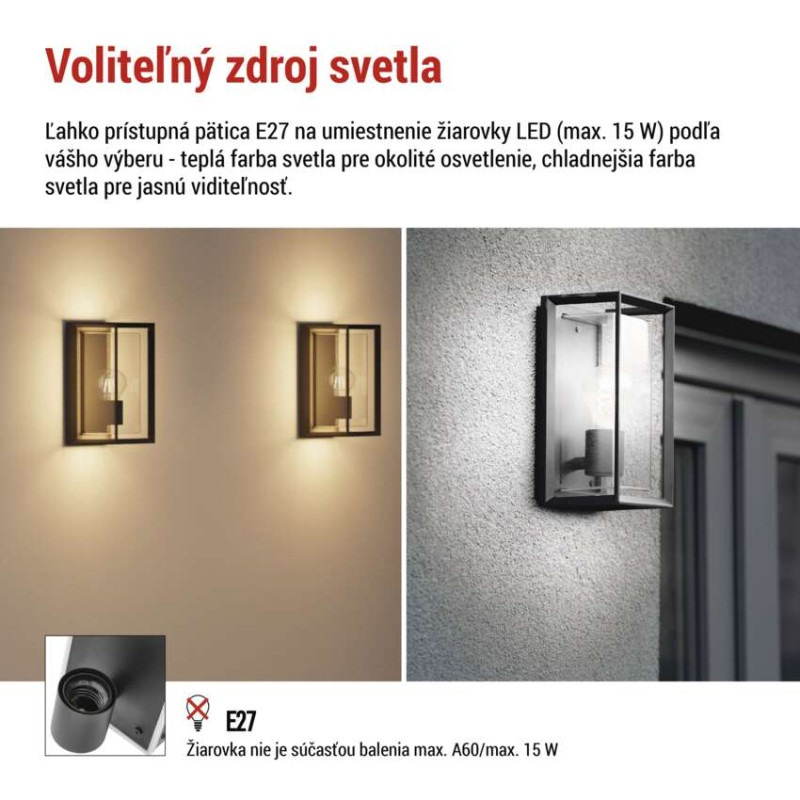 LED ZAHRADNÍ SVÍTIDLO,E27,IP44,MAX 15W,N 2