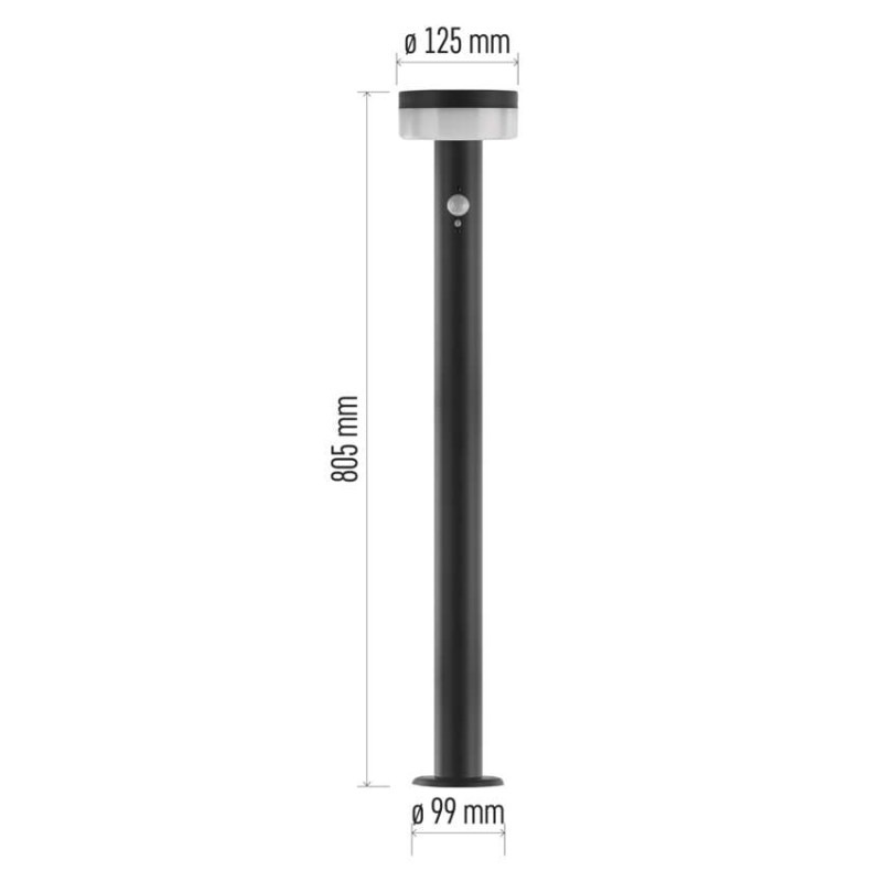 LED ZAHRADNÍ SV.IP44,SOLÁR SLOUP.80cm 6