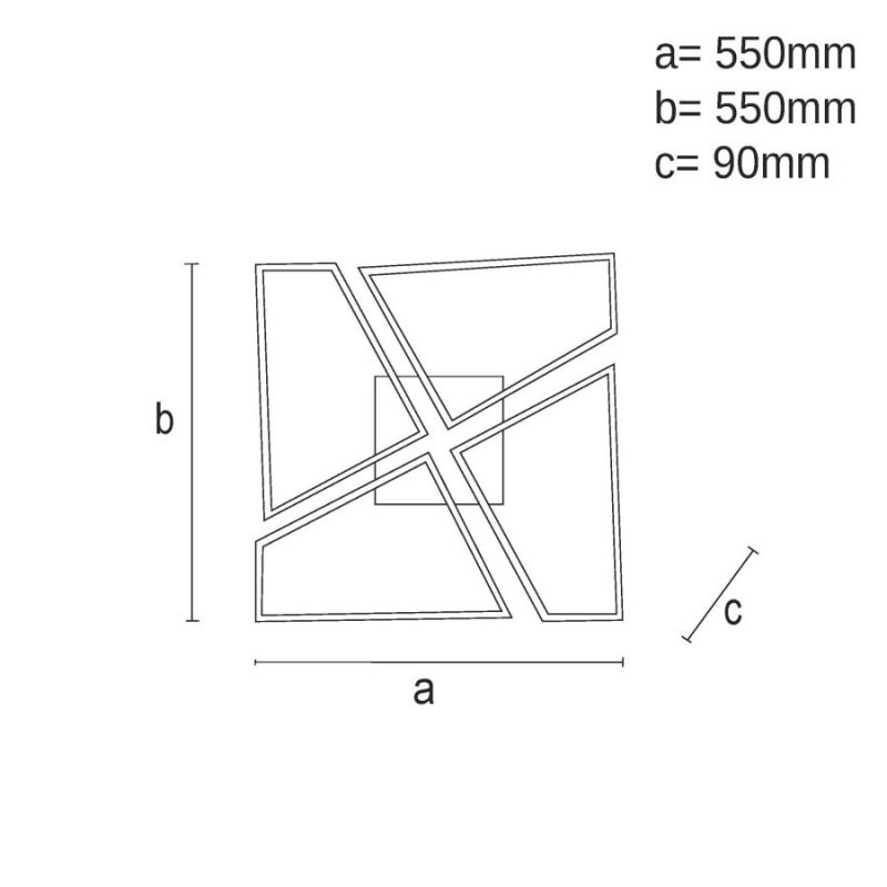 LED stropné svietidlo s diaľkovým ovládačom 115W - TA1312/B 4