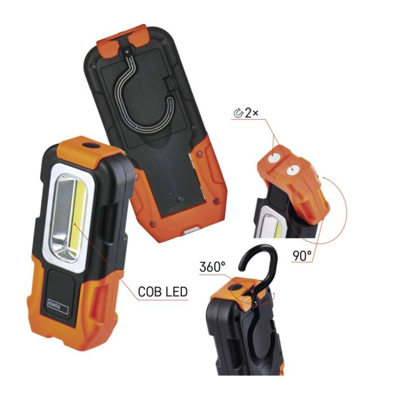 Svietidlo Led pracovné 3W COB 3xAAAA P3888 1