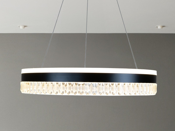 LED luxusné závesné krištáľové svietidlo s diaľkovým ovládačom 80W - TA2302/B 6