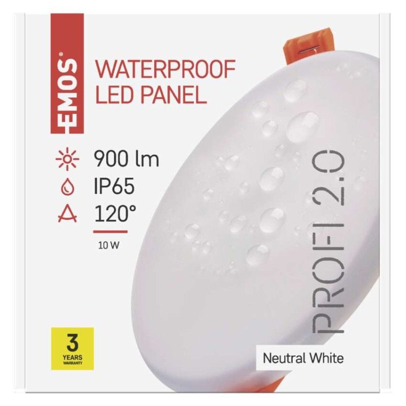 SVIETIDLO LED stropné vstavané kruh 11W NW IP65  ZV1132 7