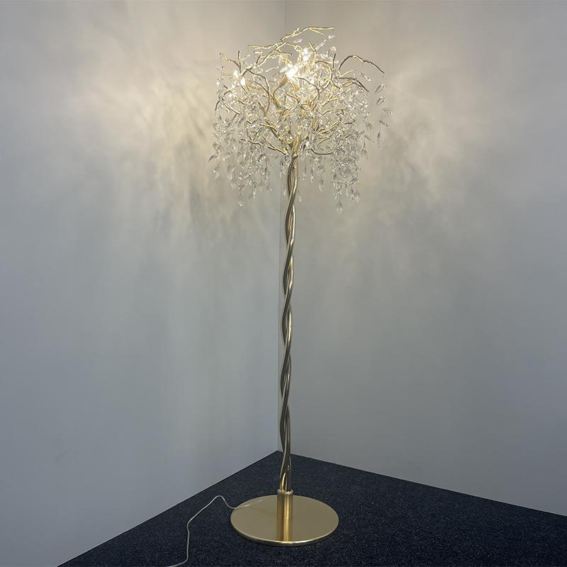 Luxusná krištáľová stojaca lampa 5 x G9 - CA011/F 8