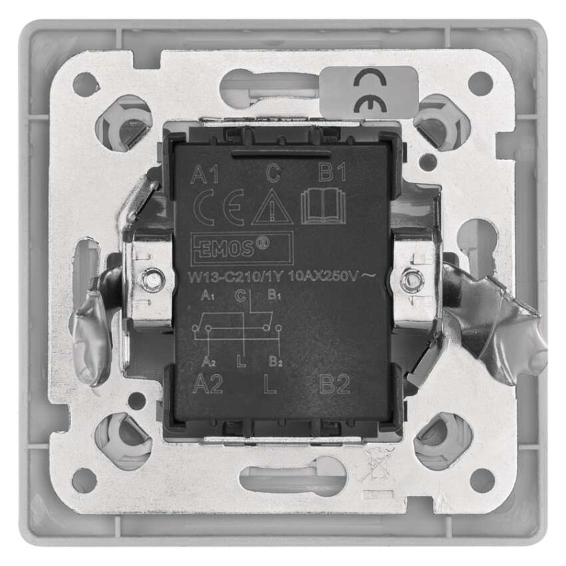 Spínač č.7 250 V/10 A max. IP20  A6100.2 biely EMOS 3