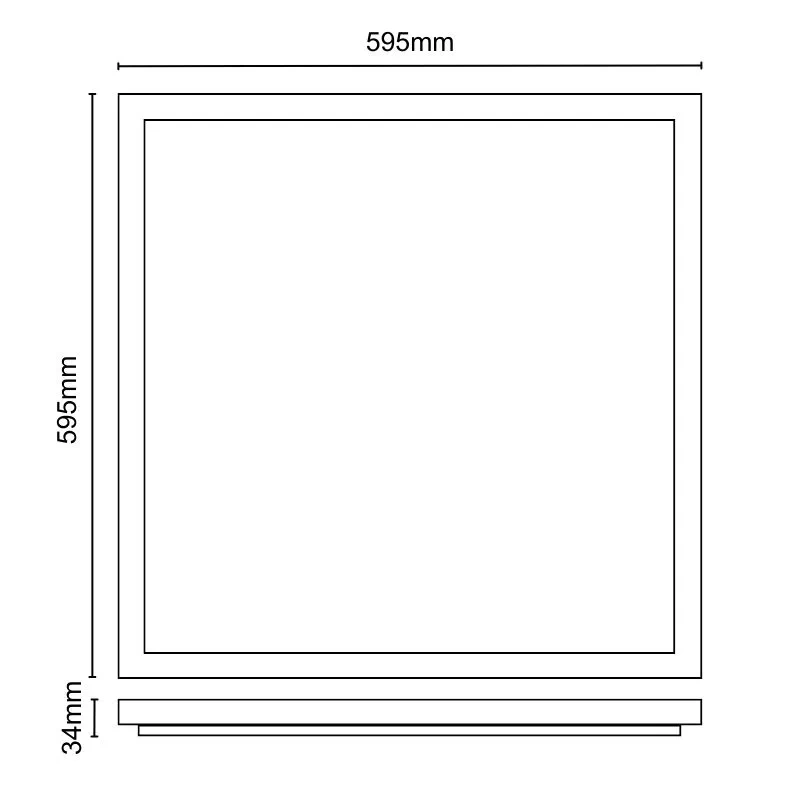 LED podhľadový panel backlite 32W / 595x595 / SMD / 4000K / WH - PL5523 13