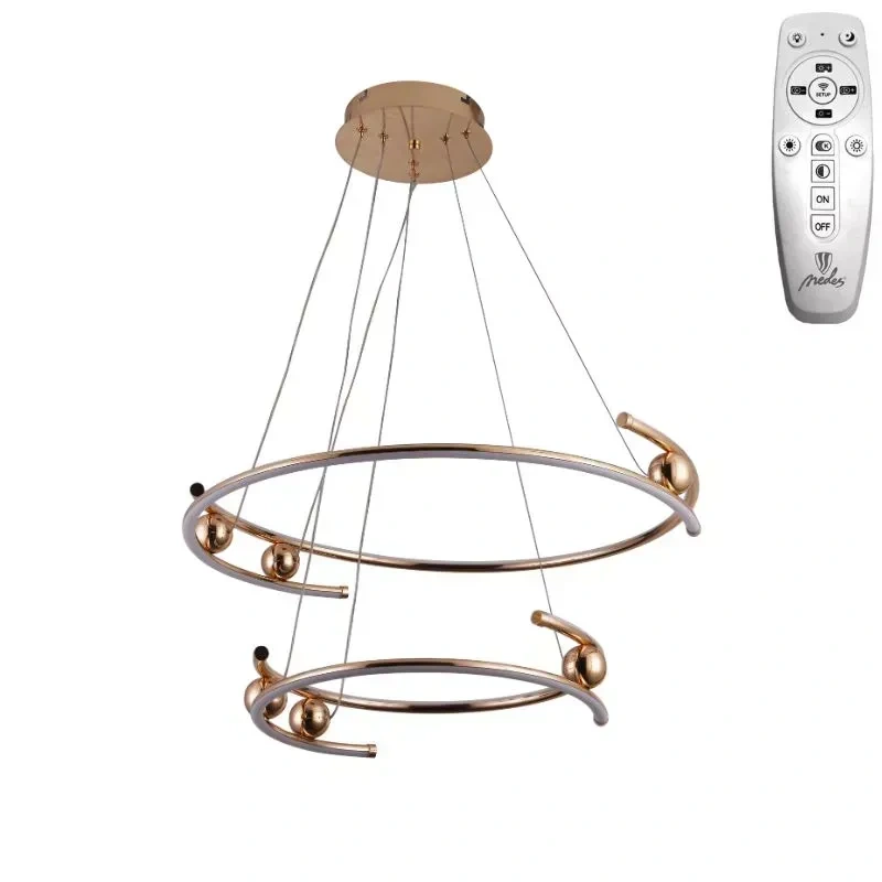 LED závesné svietidlo + diaľkový ovládač 80W - J4346/GCH 3