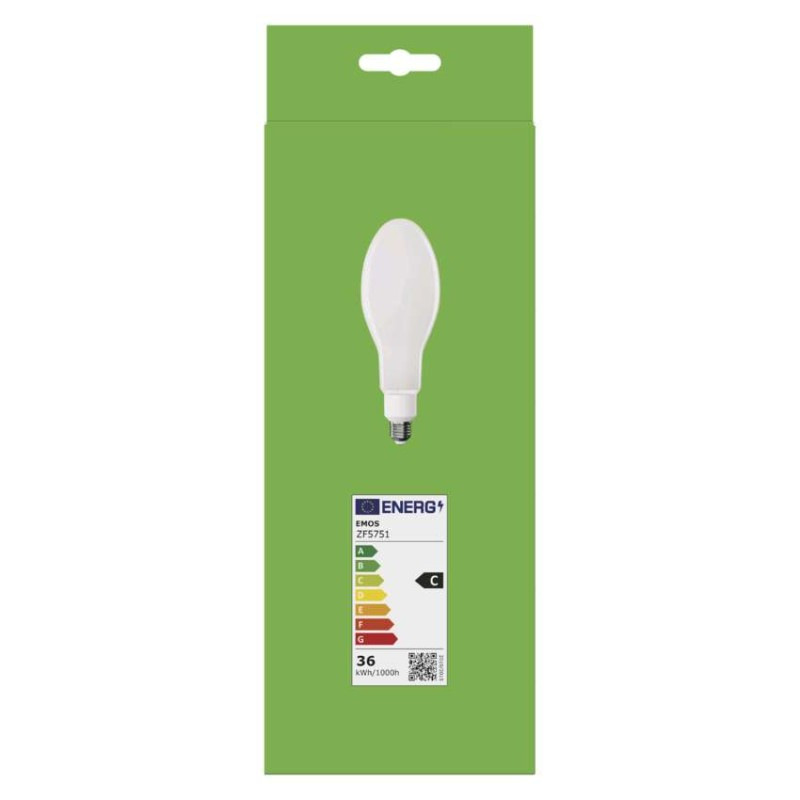 LED FLM ED90 36W(327W) 6000lm E27 NW 6