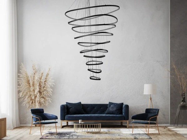 LED závesné svietidlo s diaľkovým ovládačom 370W - J4375/B 12