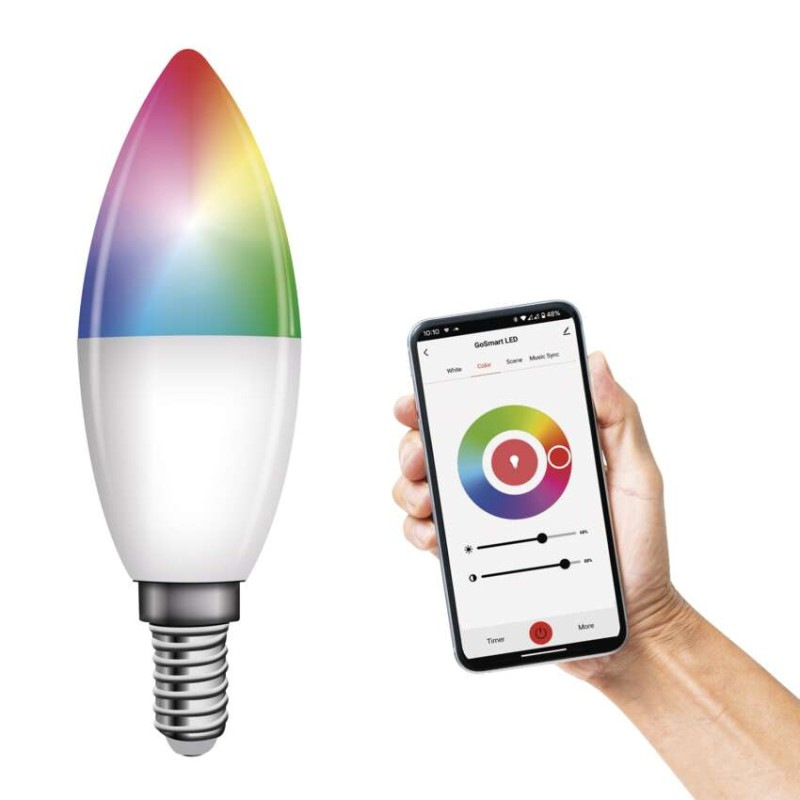 LED GOSMART C37 4,8W(40W) 470lmE14 ZIGBE 7