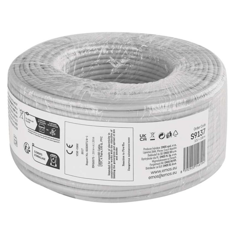 UTP KABEL CAT5E PVC CCA 100M FOLIE 6