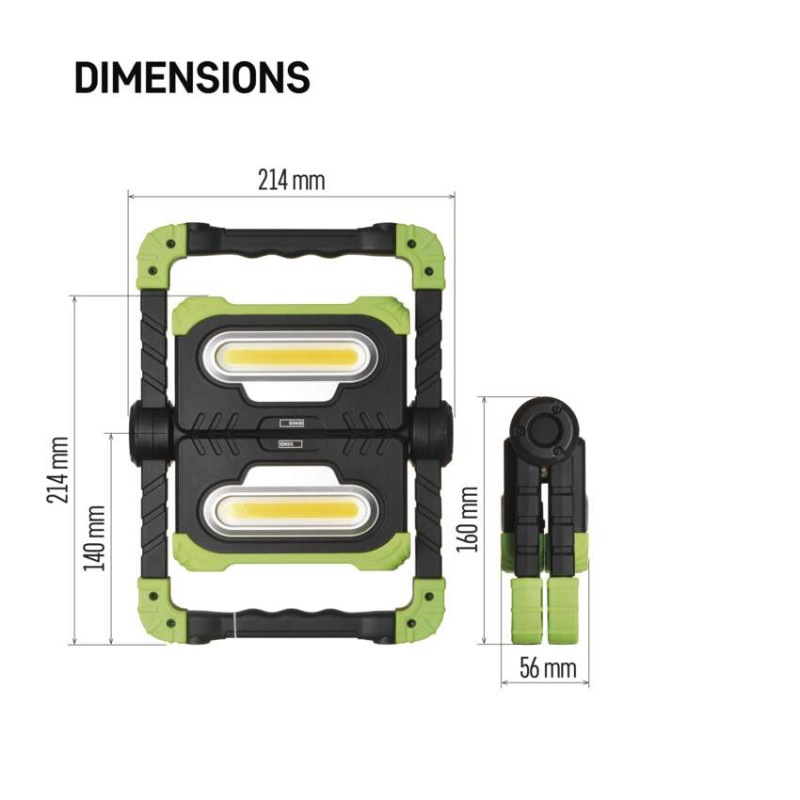 Reflektor LED P4536 2000lm 8000A 3,7V nabíjací prenosný EMOS