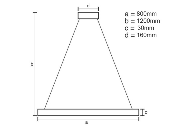 LED závesná lampa na lanku + diaľkový ovládač 55W - J4387/B 7