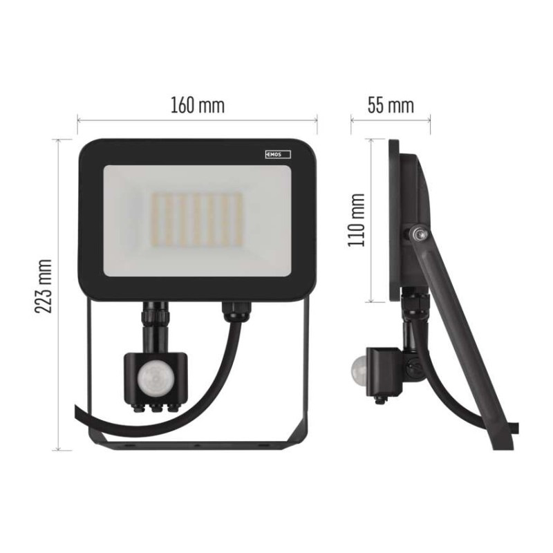 Reflektor LED 30W PIR PROFI NW 4000K IP65  ZS2732 4