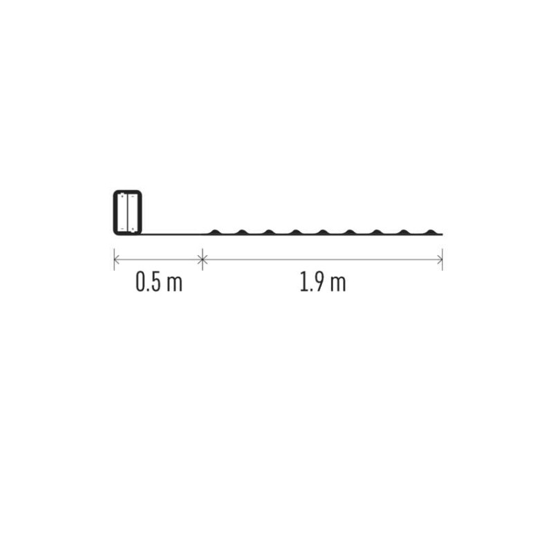 Vian.reťaz NANO 20LED 1,9M Silver D3AC07 2