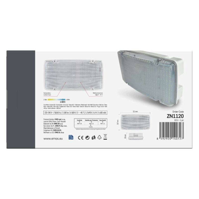 LED NOUZOVÉ SVÍTIDLO NESSI 10W 3h IP66 11