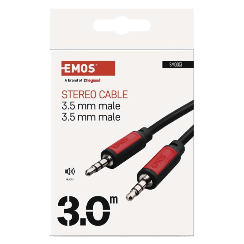 Kábel SM5003 JACK 3,5mm stereo 3m EMOS  SM5003 2