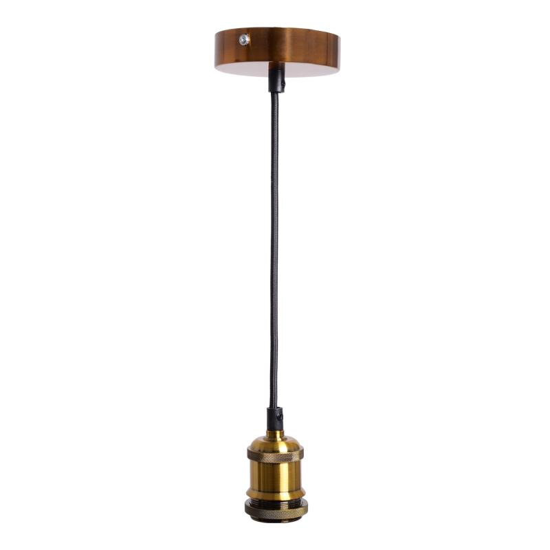 Objímka E27 / 1m / antická zlatá - BH652B 1