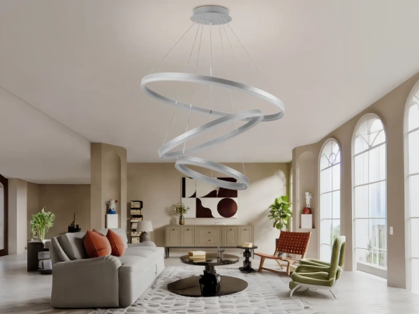 LED závesné svietidlo na lanku + diaľkový ovládač 125W - J4313/S 1