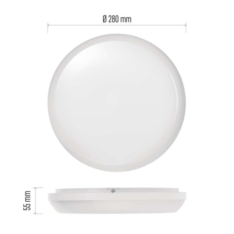 LED DORI PŘ.KR IP54/18W/NW B 2