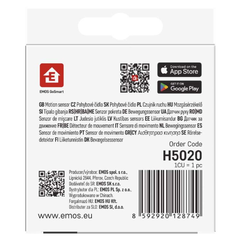 GOSMART PIR DETEKTOR POHYBU ZIGBEE IP-22 10