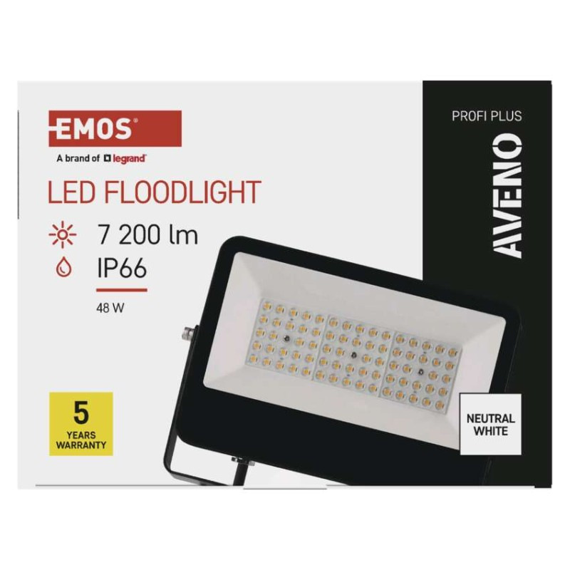 LED REFLEKTOR AVENO 48W 7200LM IP66 NW 8