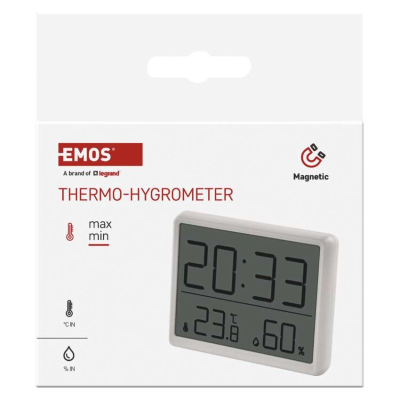 Teplomer E6210 bezdrôtový digitálny s vlhkomerom EMOS 8
