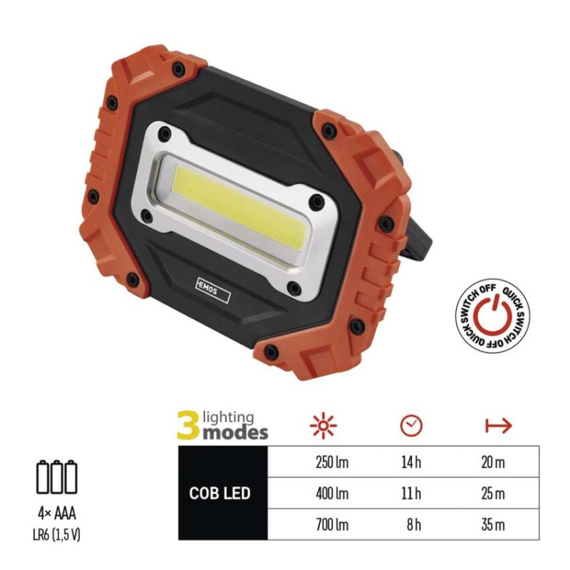 LED SVÍTILNA COB LED 4×AA 2