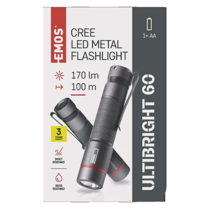 LED SVÍTILNA ULTIBRIGHT 60 170lm 1×AA 10