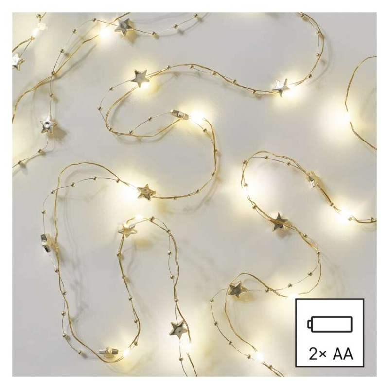 VIANOCE Girlanda Hviezda Gold 20LED 4