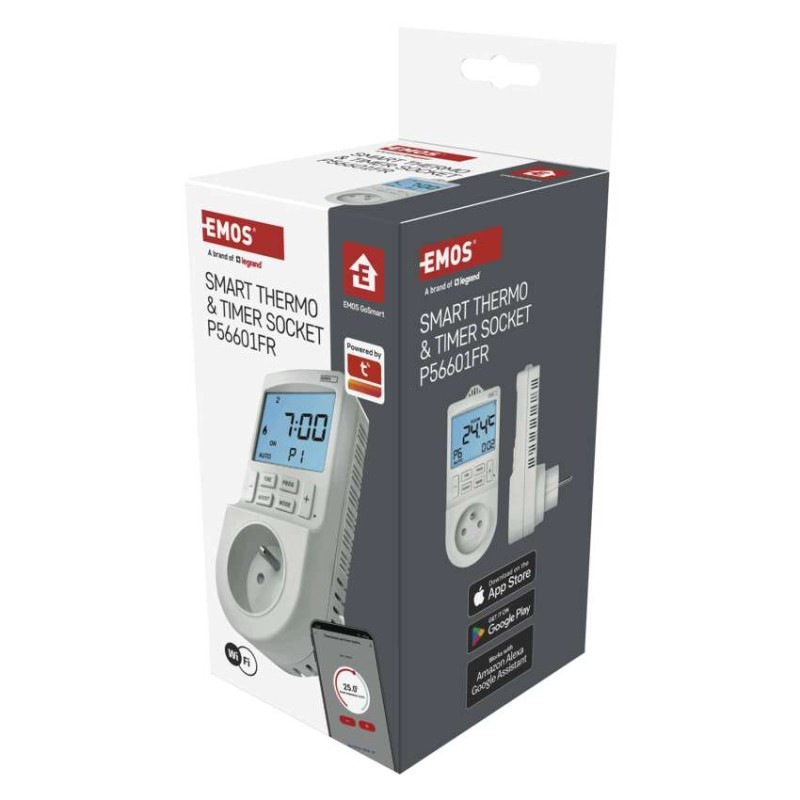 Termostat do zásuvky GoSmart dig.časovač 2v1,WIFI  P56601FR 12