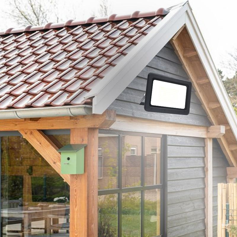 Vonkajší čierny LED reflektor 100W / 4000K - LF0025 3