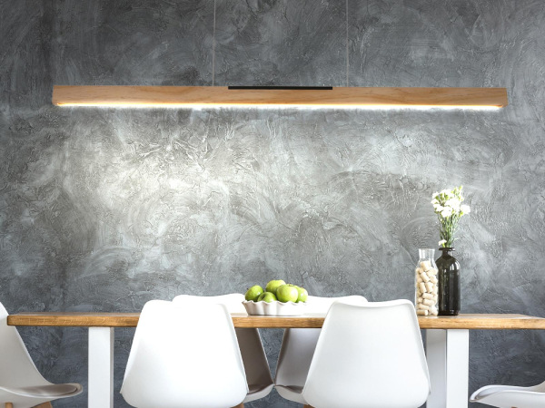 Drevený luster na lanku z masívneho dreva LED 22W / 1200 - WRL0221 7