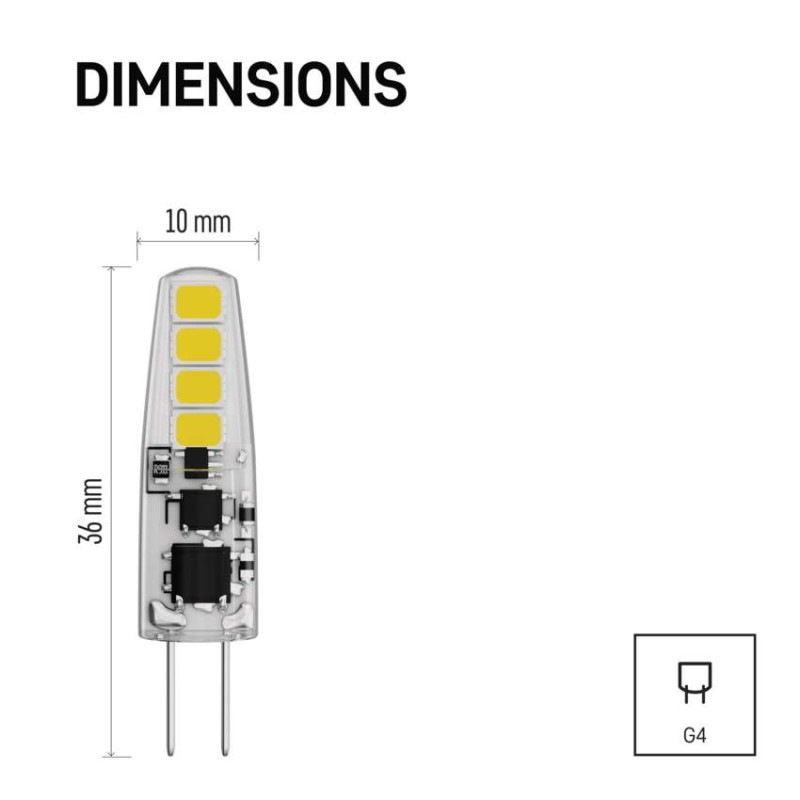 LED CLS JC A++ 2W G4 WW 2