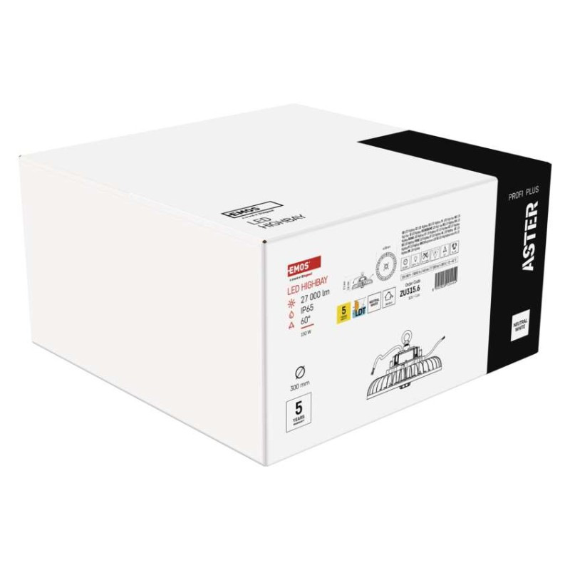 LED HIGHBAY ASTER 150 W 27000LM 60° NW 6