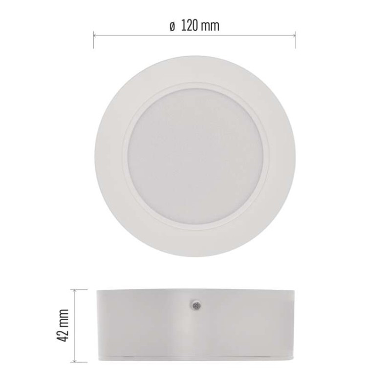 LED SVÍTIDLO RUBIC PŘ.KR 9W 900LM IP20 N 2